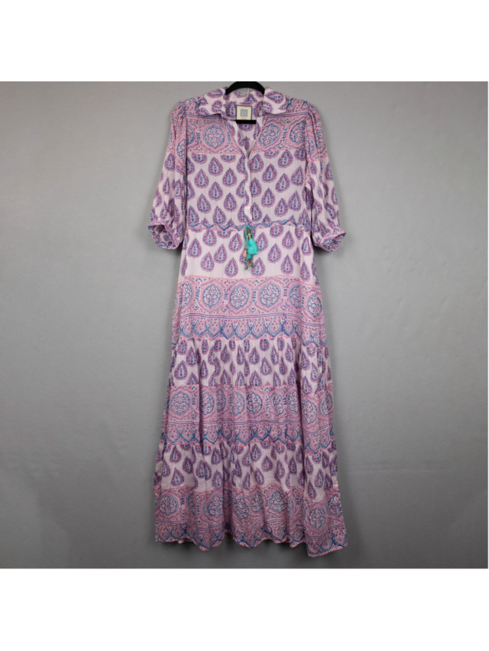 Bell Blair pink boho maxi dress-M